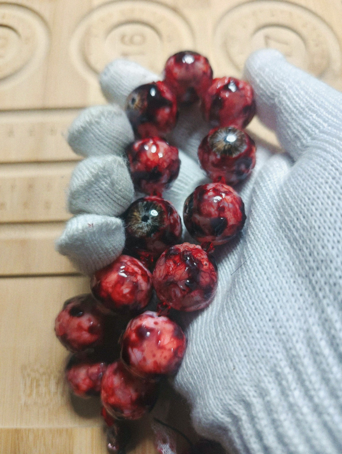 Eyeball Bracelet Solid Resin Beads