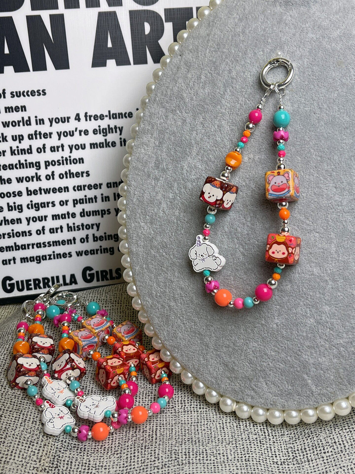 Cartoon Puppy Phone Charm Chain