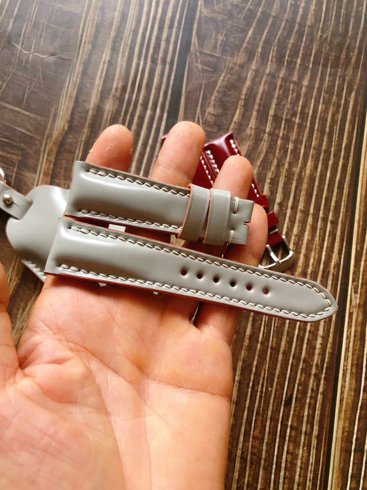 Custom Cordovan Leather Watch Strap