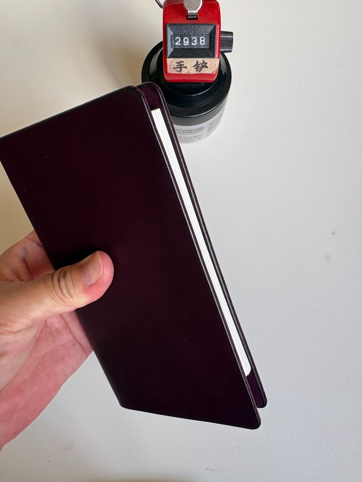 Buttero Leather Purple A6 Ring Binder