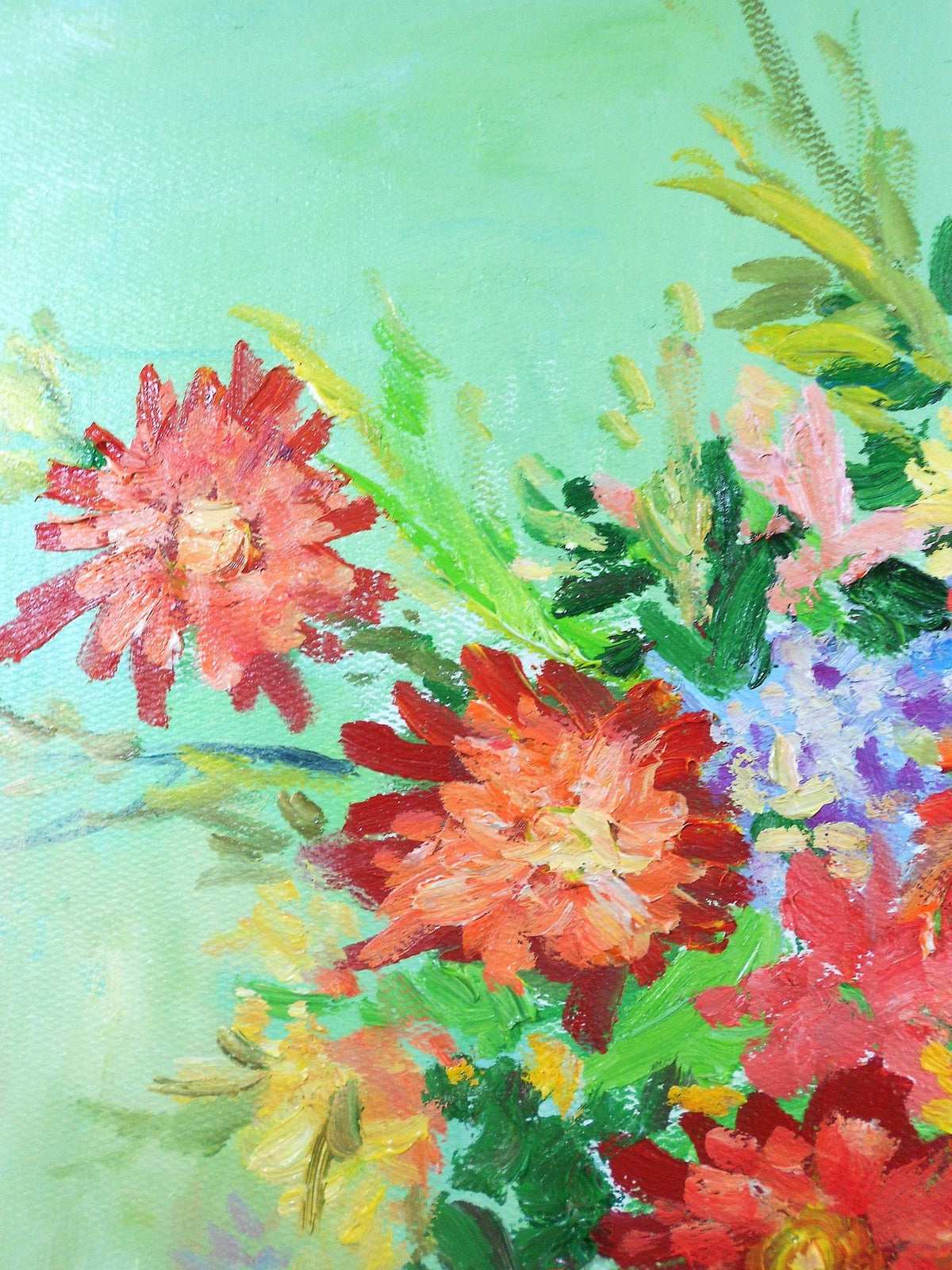 Original Oil Painting Spring in Vase