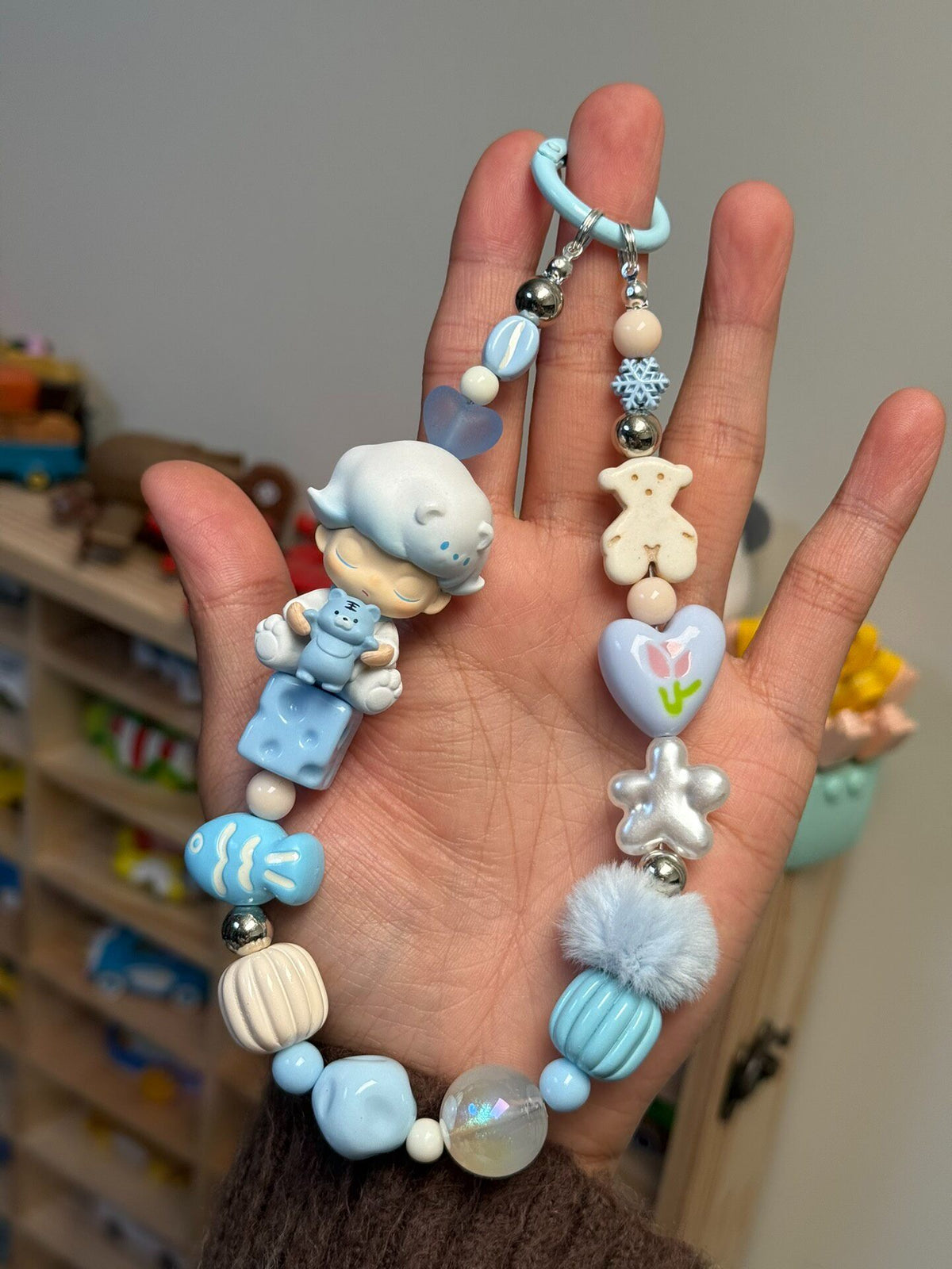 Pastel Dimoo Figure Phone Strap Charm