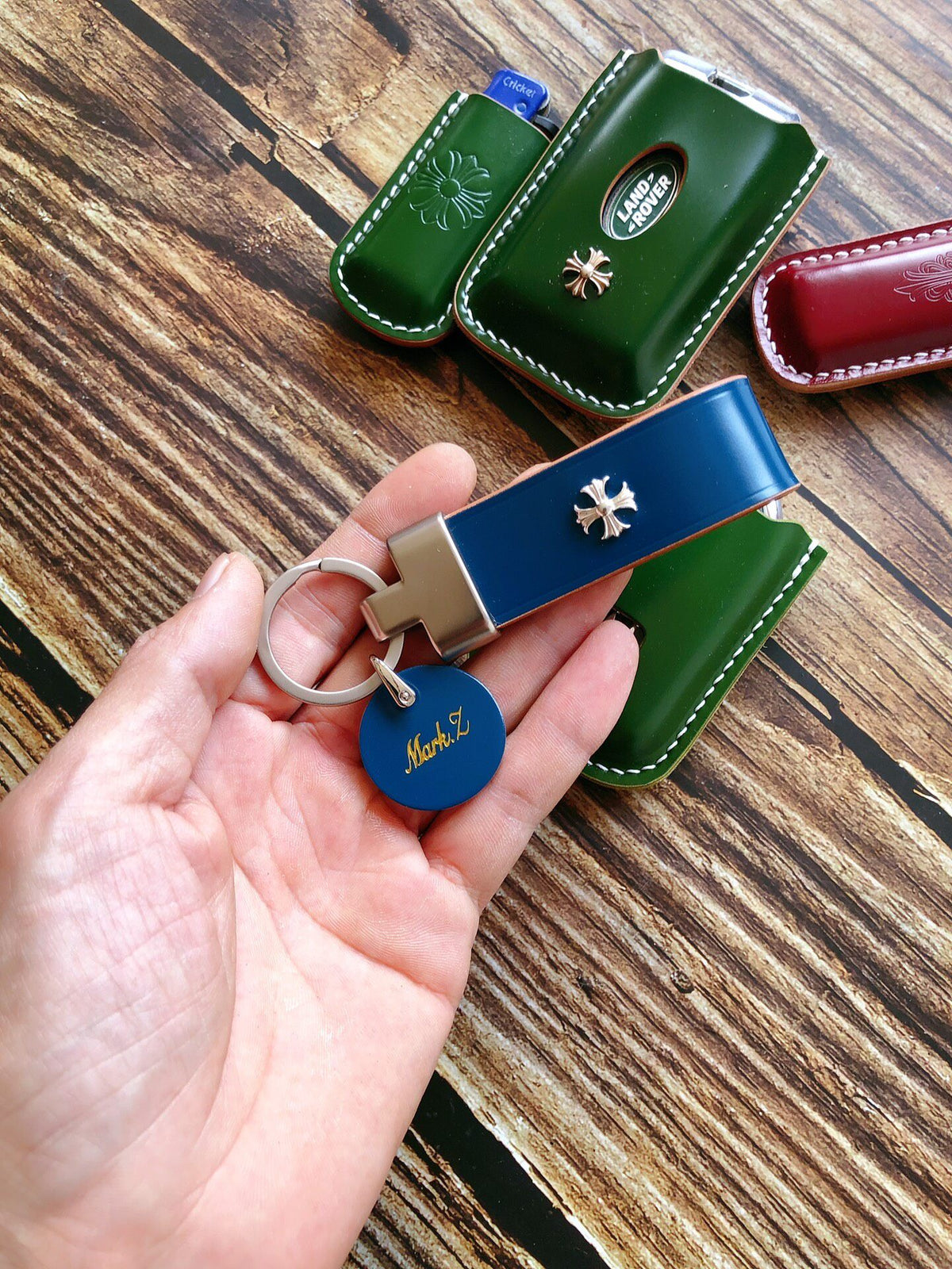 Japanese Shinki Shell Cordovan Key Fob