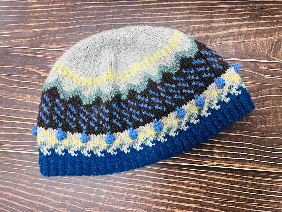 Shetland Fair Isle Hat 100 Percent Wool