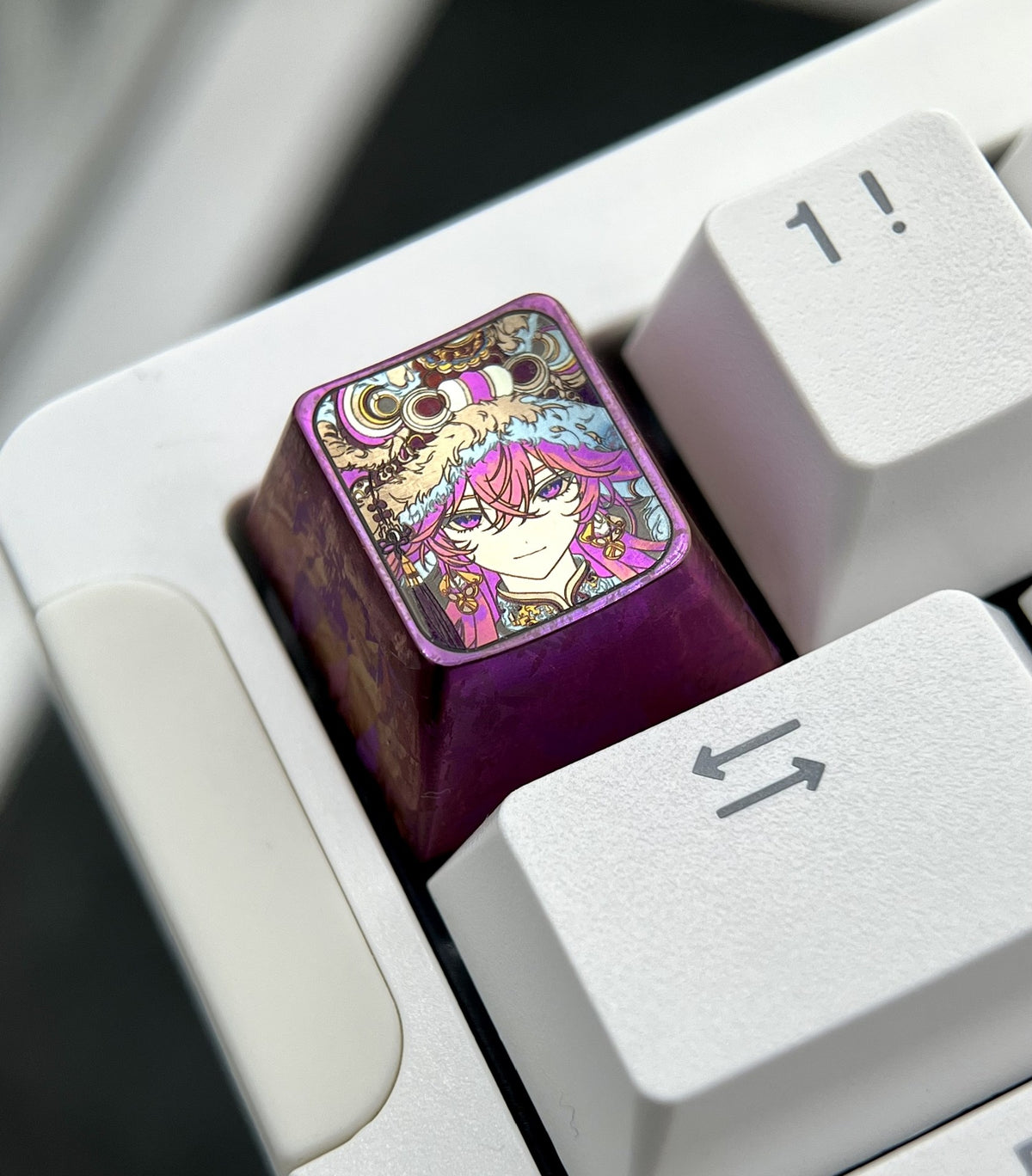 Titanium Alloy Anime Keycap for Mechanical Keyboard