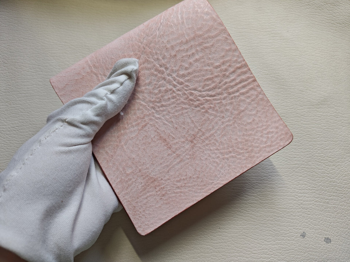 Loose Leaf Notebook Cover Pink Leather M5