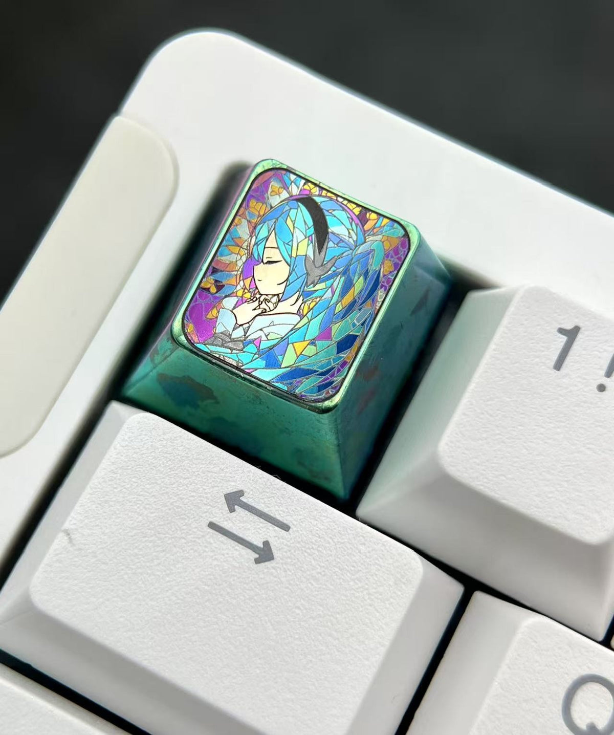 Hatsune Miku Titanium Alloy Keycap
