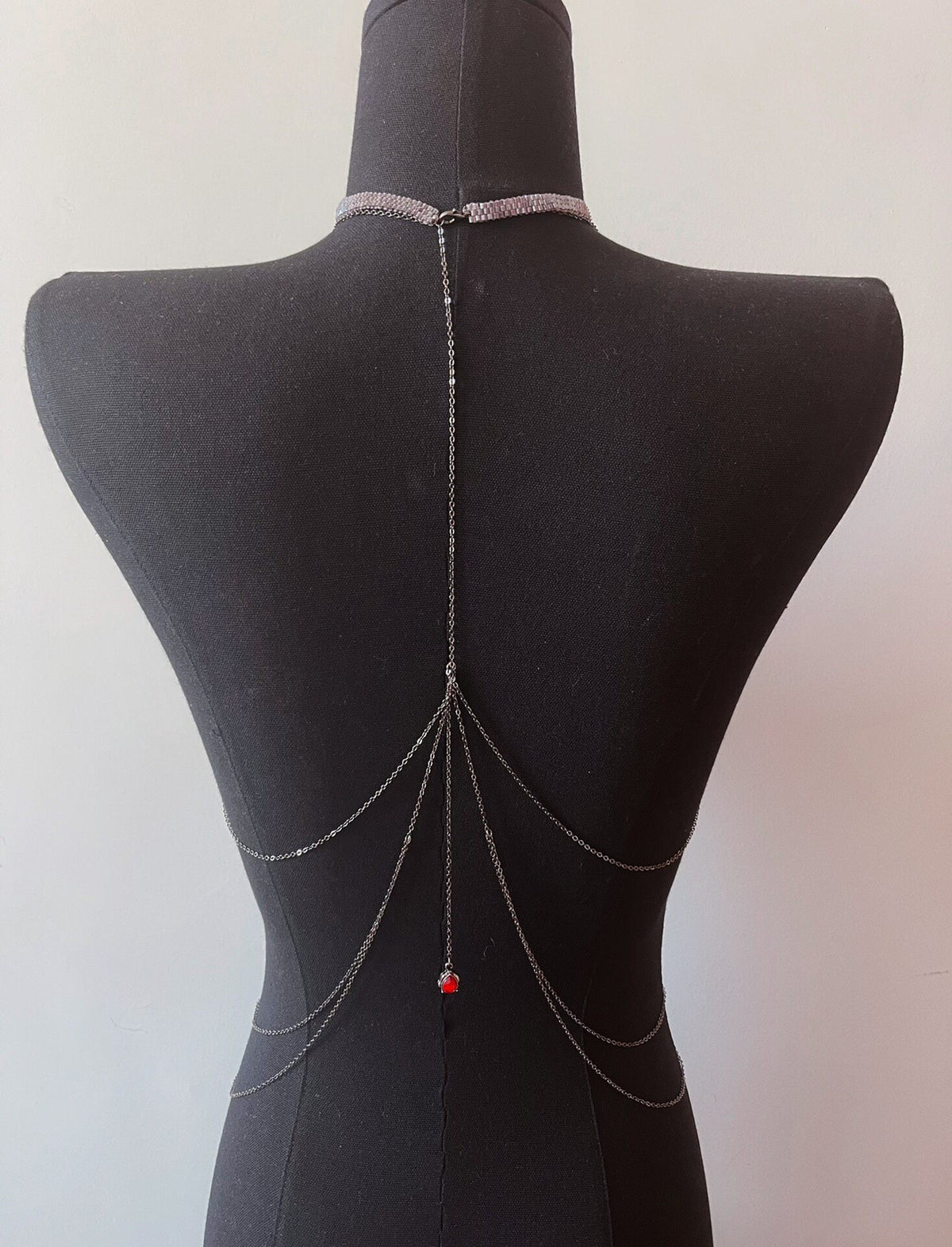 Body Chain Ragno Gotico in Acciaio Inossidabile