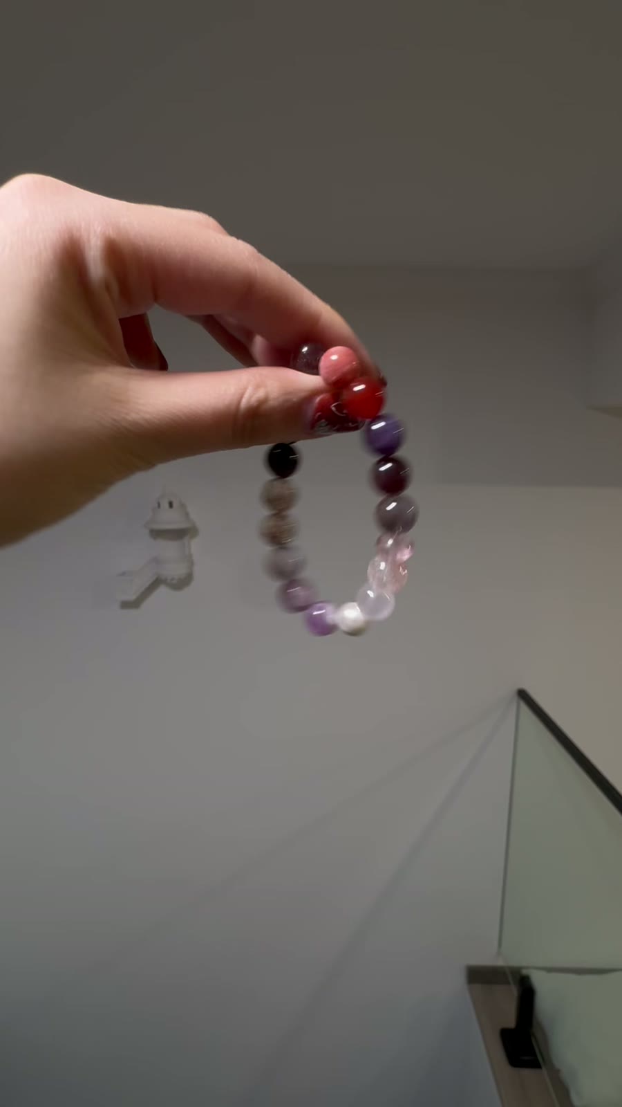 Amethyst Beaded Bracelet 10mm Mixed Gemstones