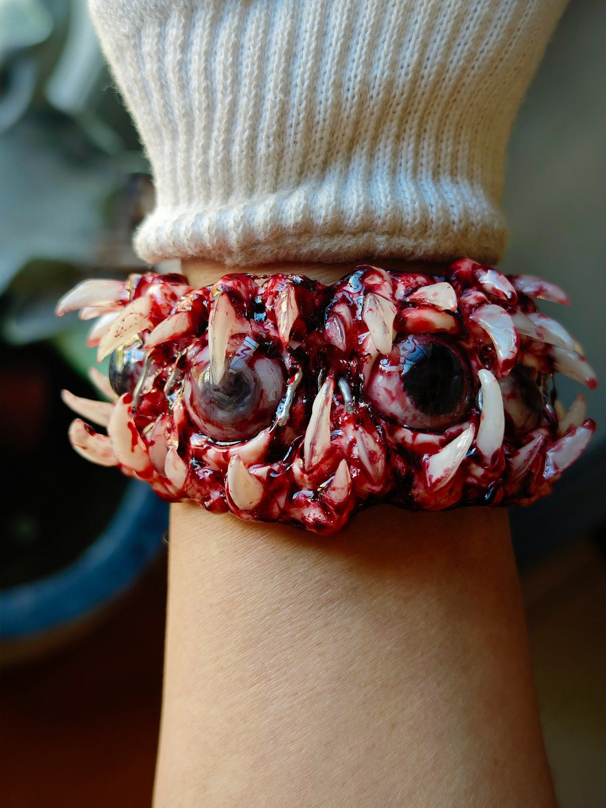 Cthulhu Horror Bracelet Flesh Eye Design