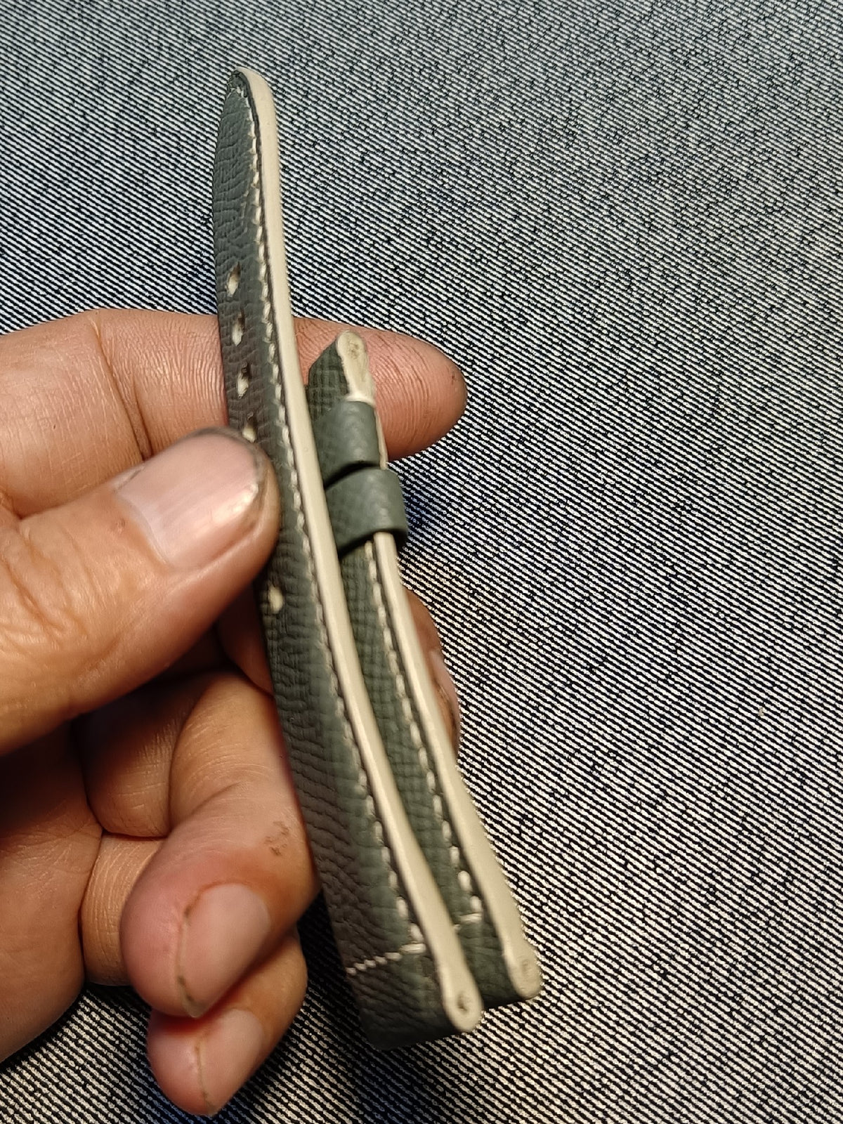 Epsom Leather Watch Strap 26mm to 22mm