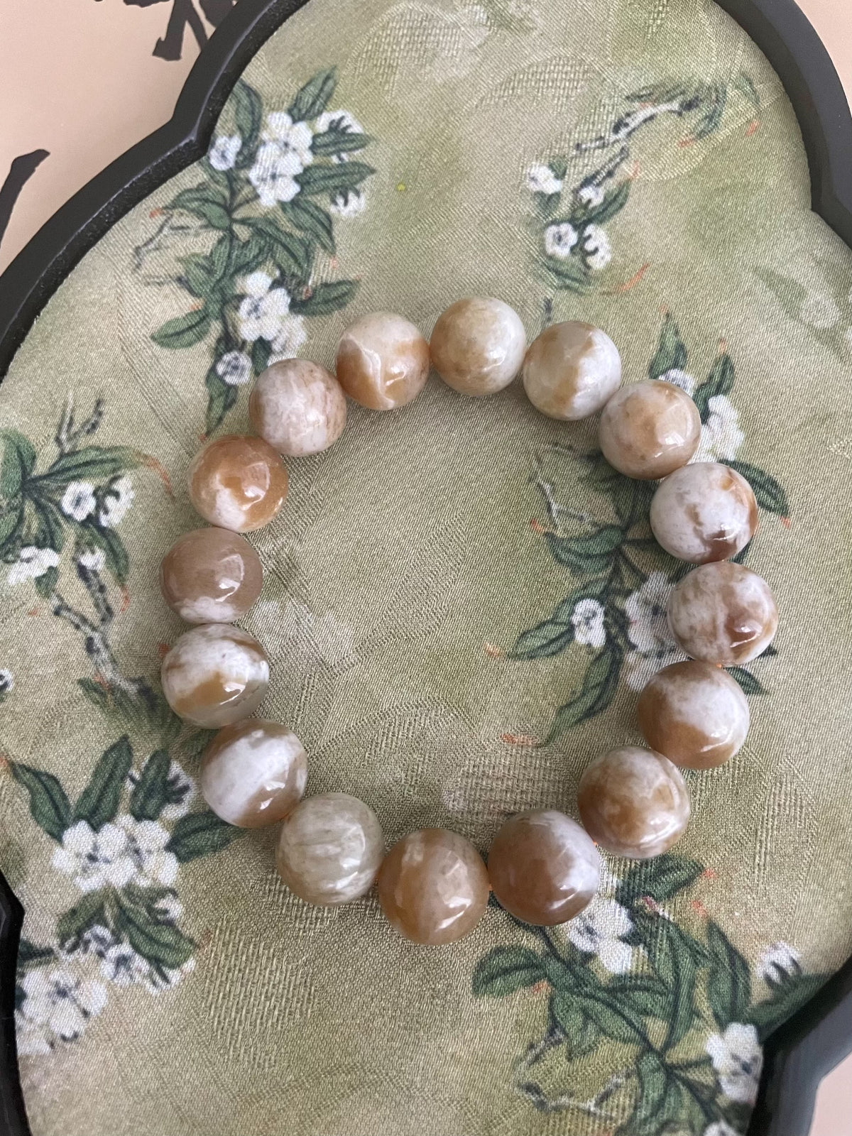 Hetian Jade 12mm Beaded Bracelet