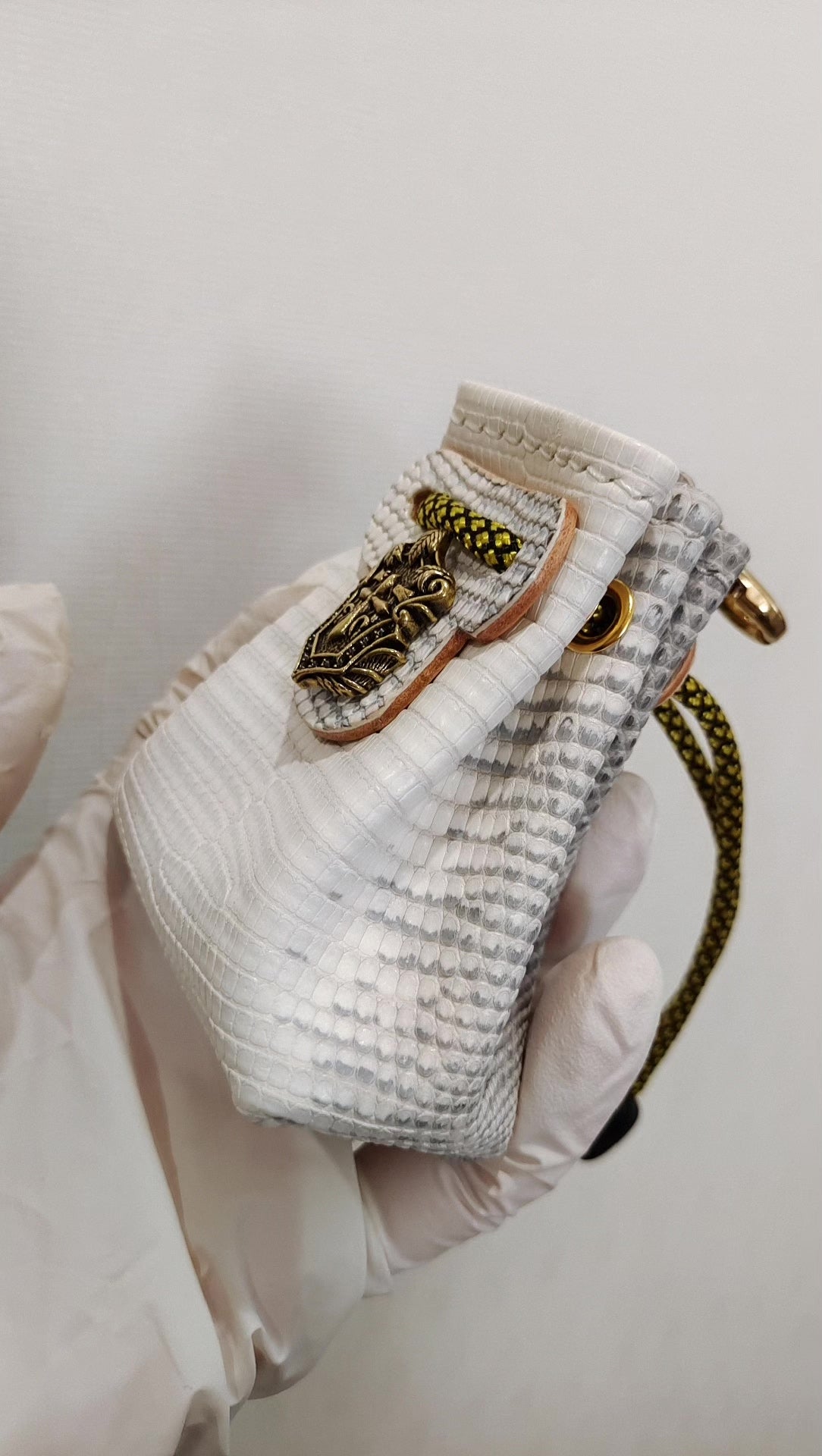 Bustina con Coulino in Pelle di Lucarto Autentica