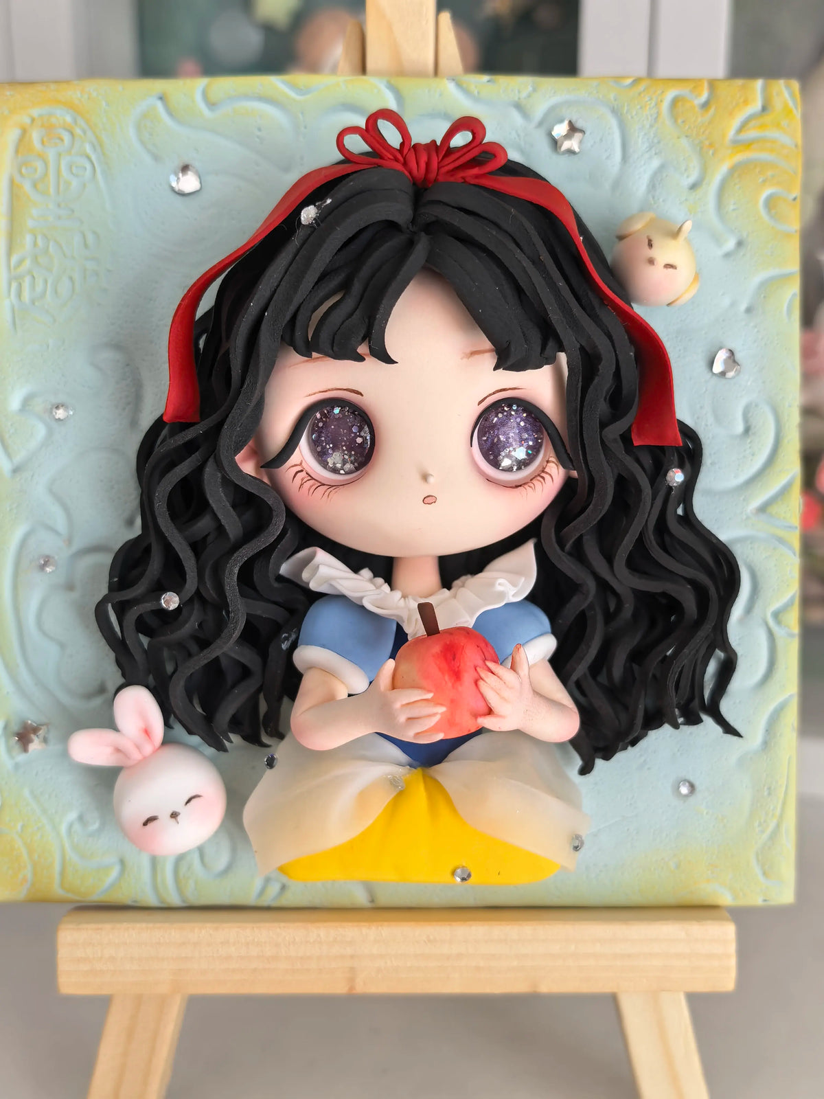 Handmade Ultra Light Clay Snow White Figurine