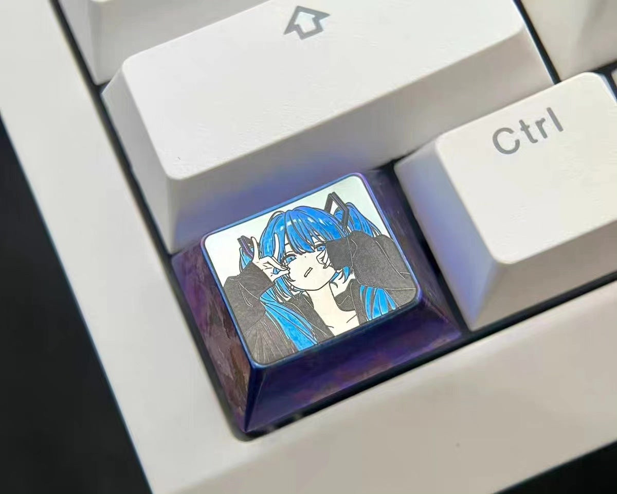 Titanium Alloy 1.25u Ice Crystal Keycap