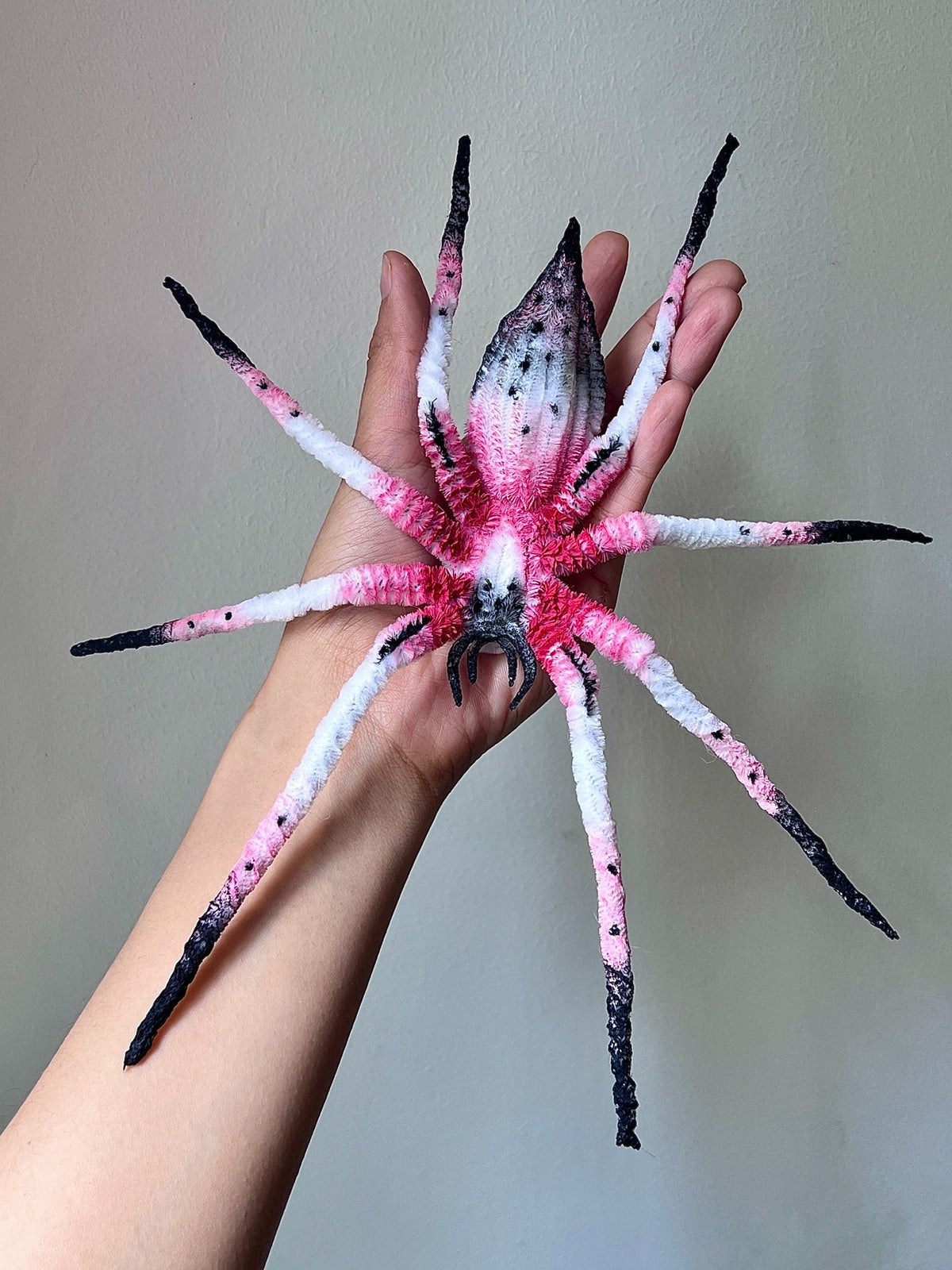 Poseable Chenille Stem Spider Plush