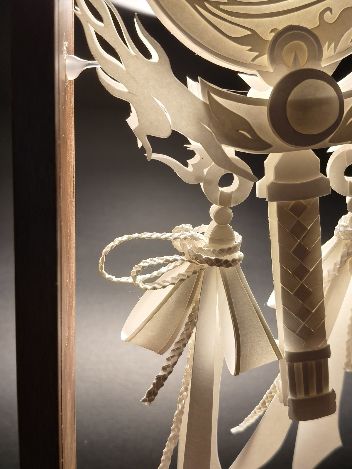 White Paper Art Sculpture Display Piece