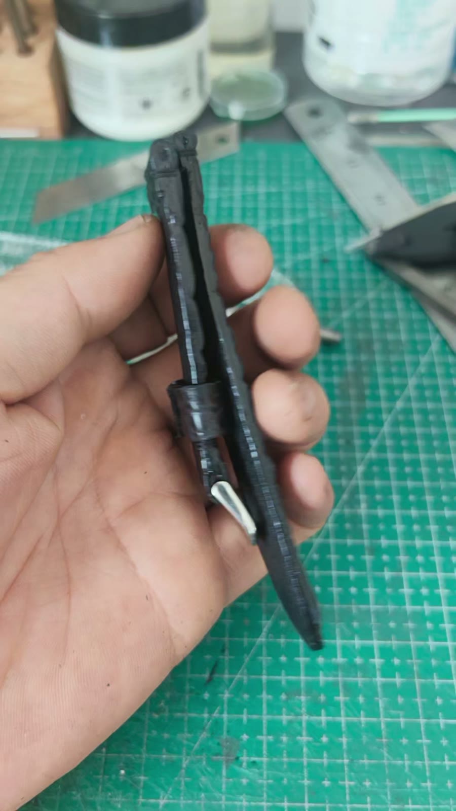 Handmade Black Crocodile Spine Leather Watch Strap