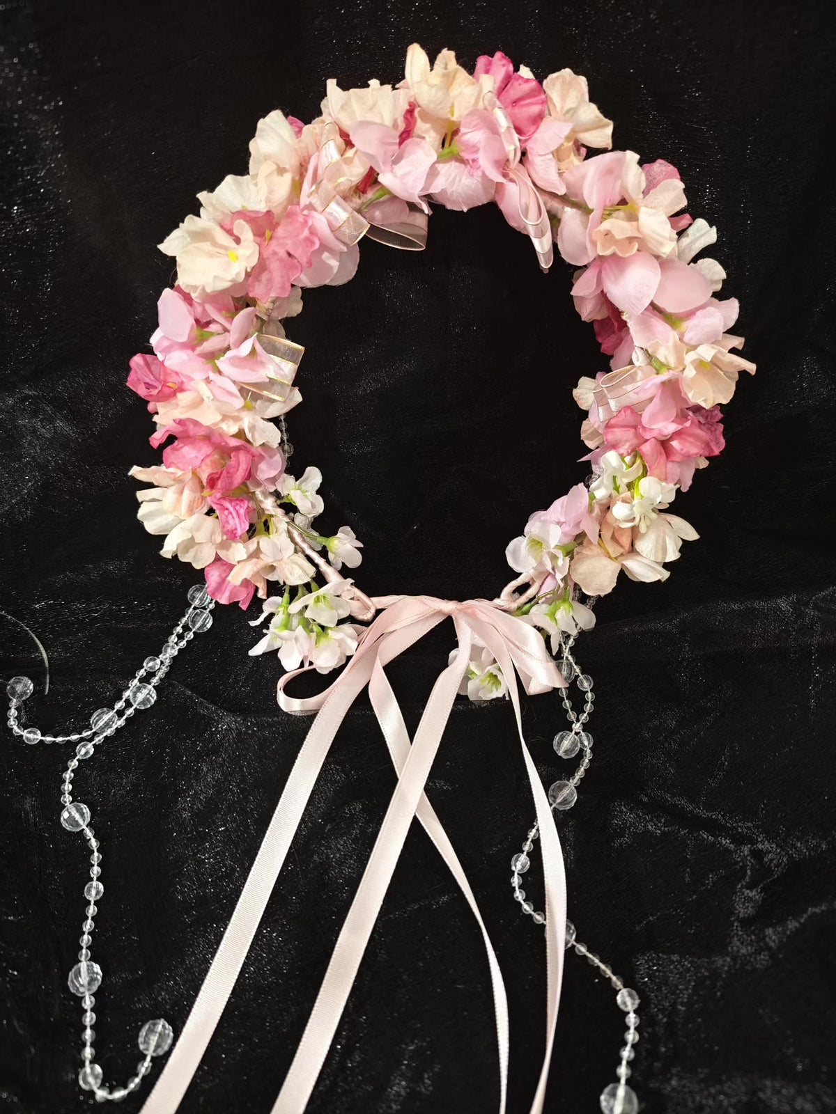 Handcrafted Hydrangea Floral Wreath Headpiece