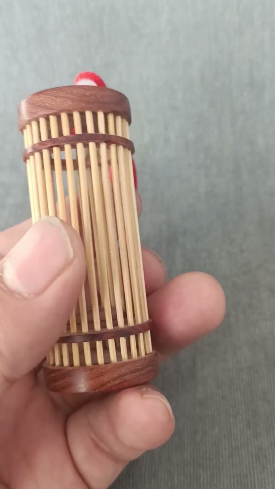 Red Rosewood Bamboo Cricket Cage