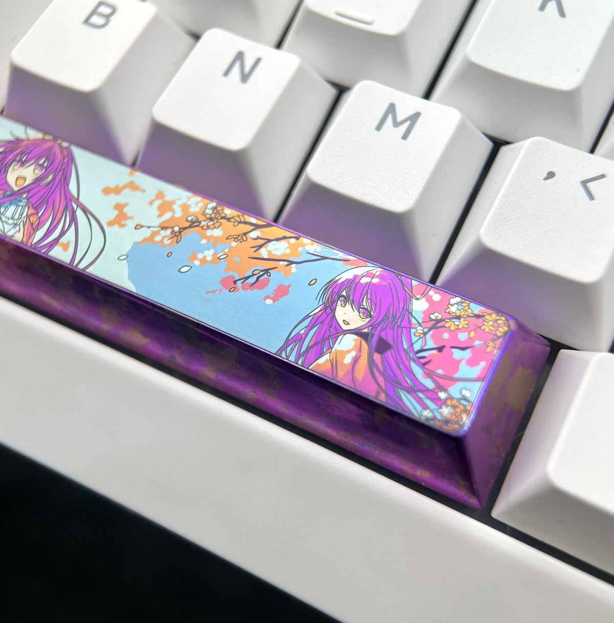 6.25u Titanium Alloy Anime Spacebar Keycap