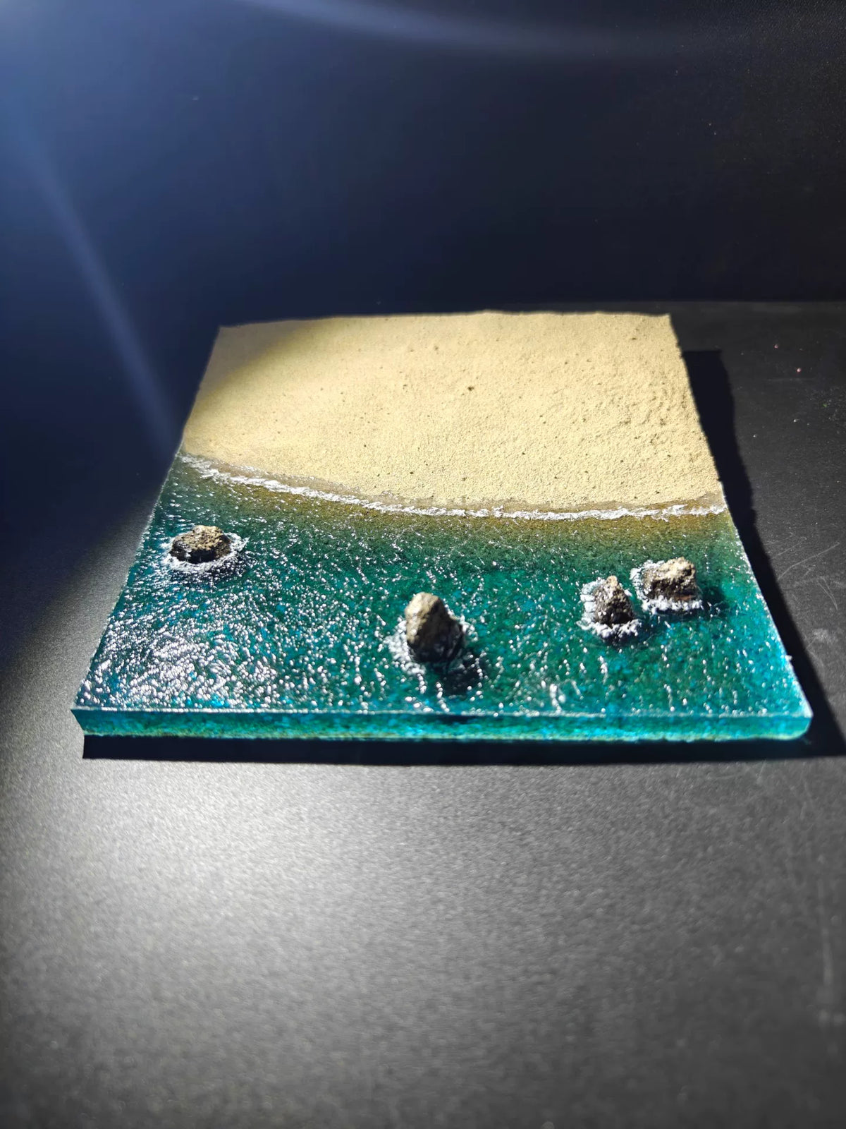 Handmade Square Beach and Ocean Diorama