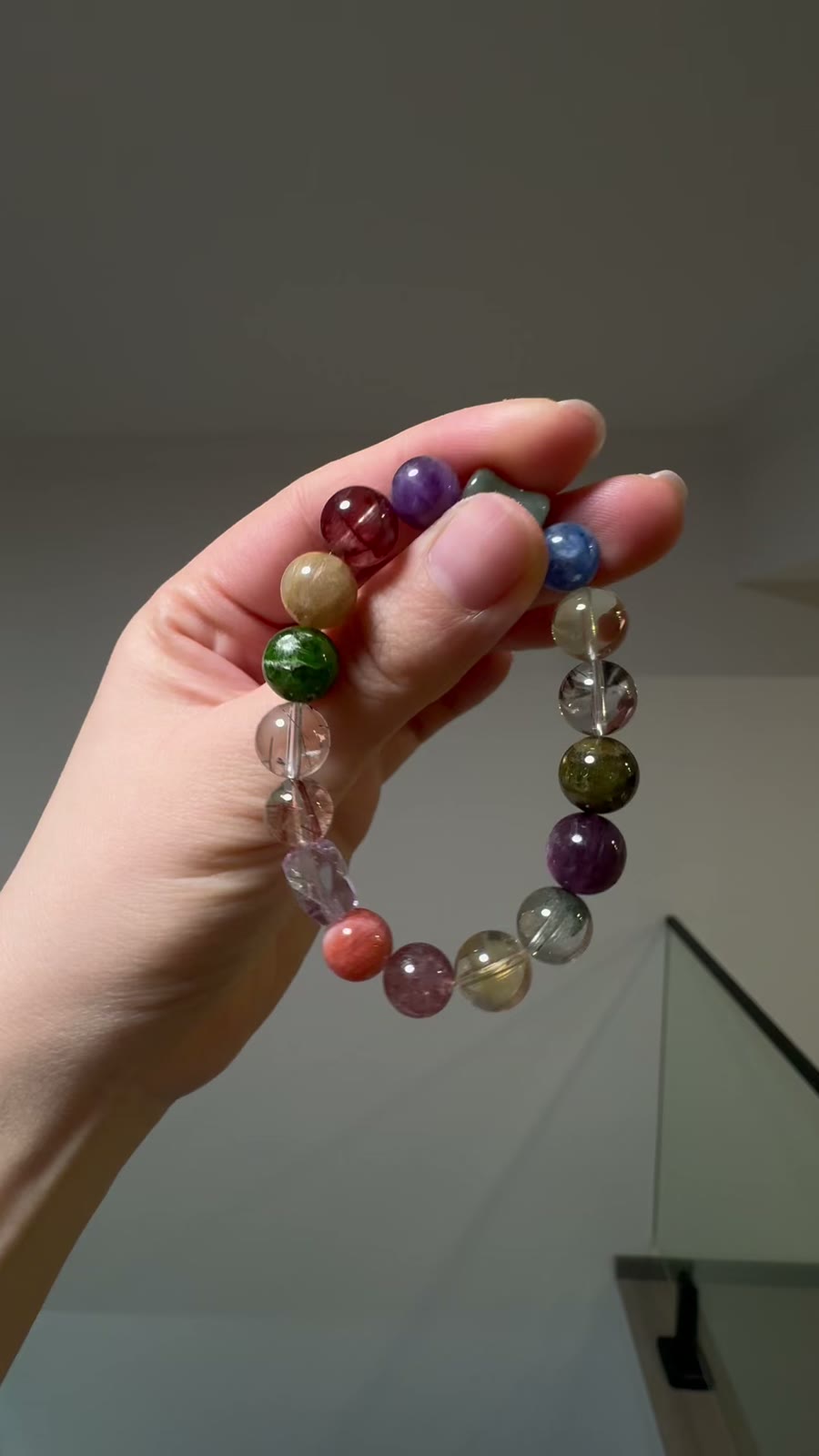 Multi Gemstone Beaded Bracelet 10mm