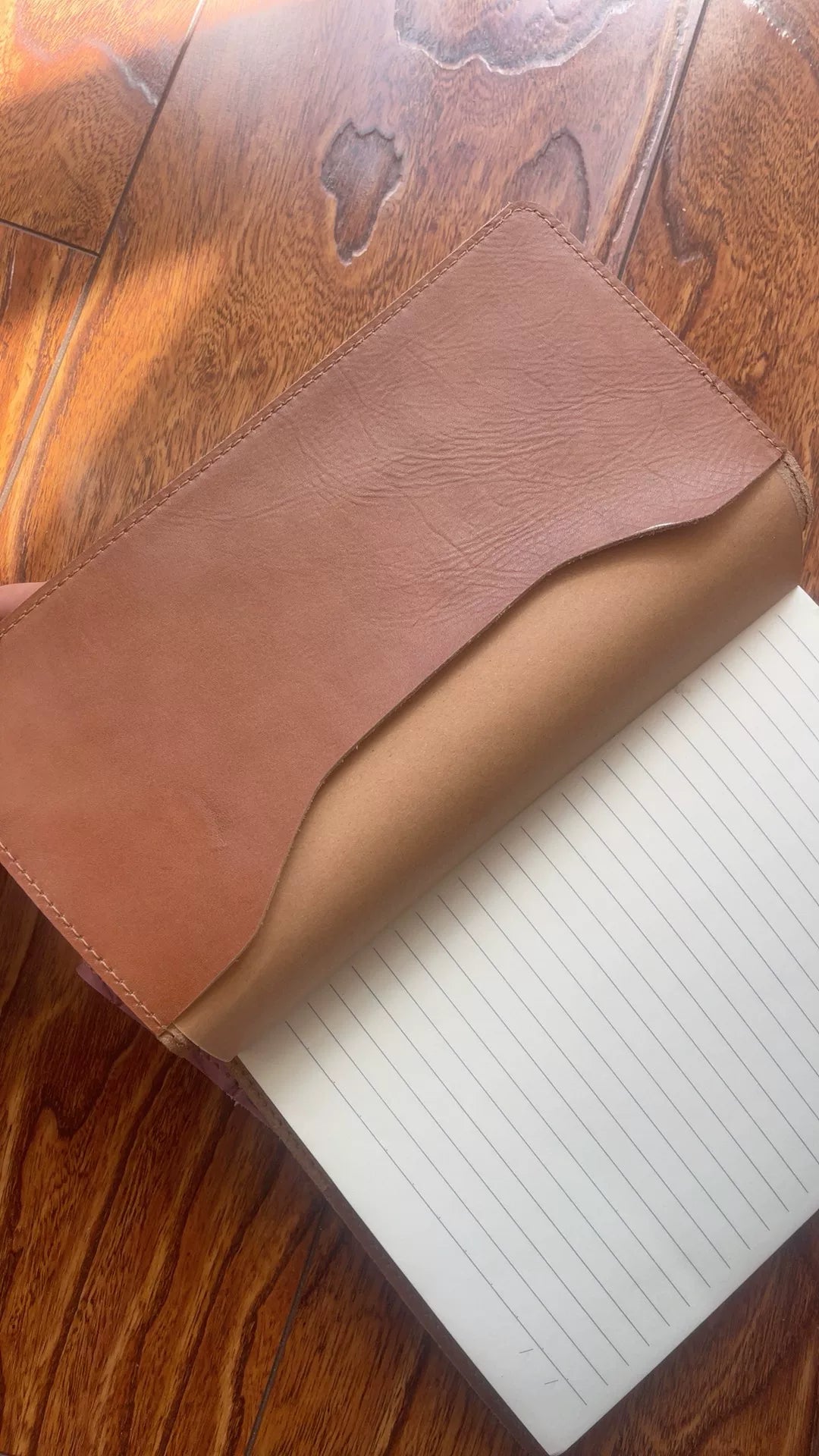 Carnet B5 en cuir naturel 256 pages