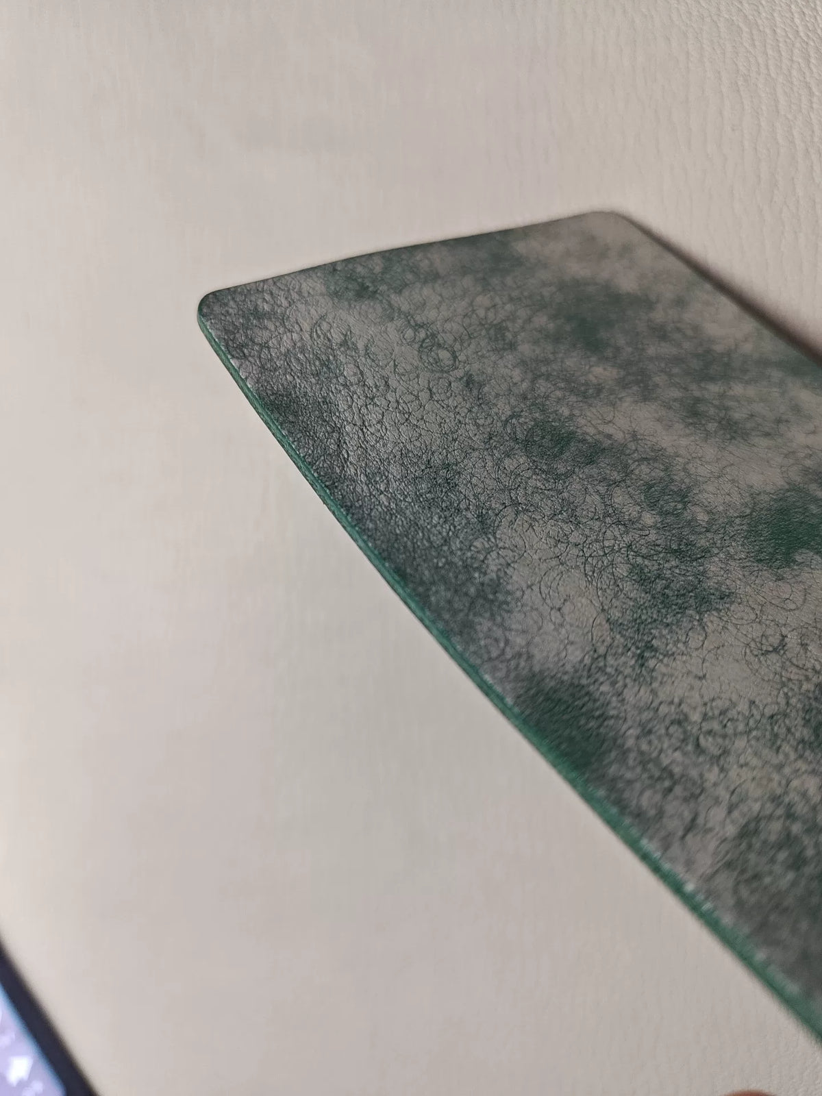 Funda para cuaderno de hojas sueltas en cuero verde menta