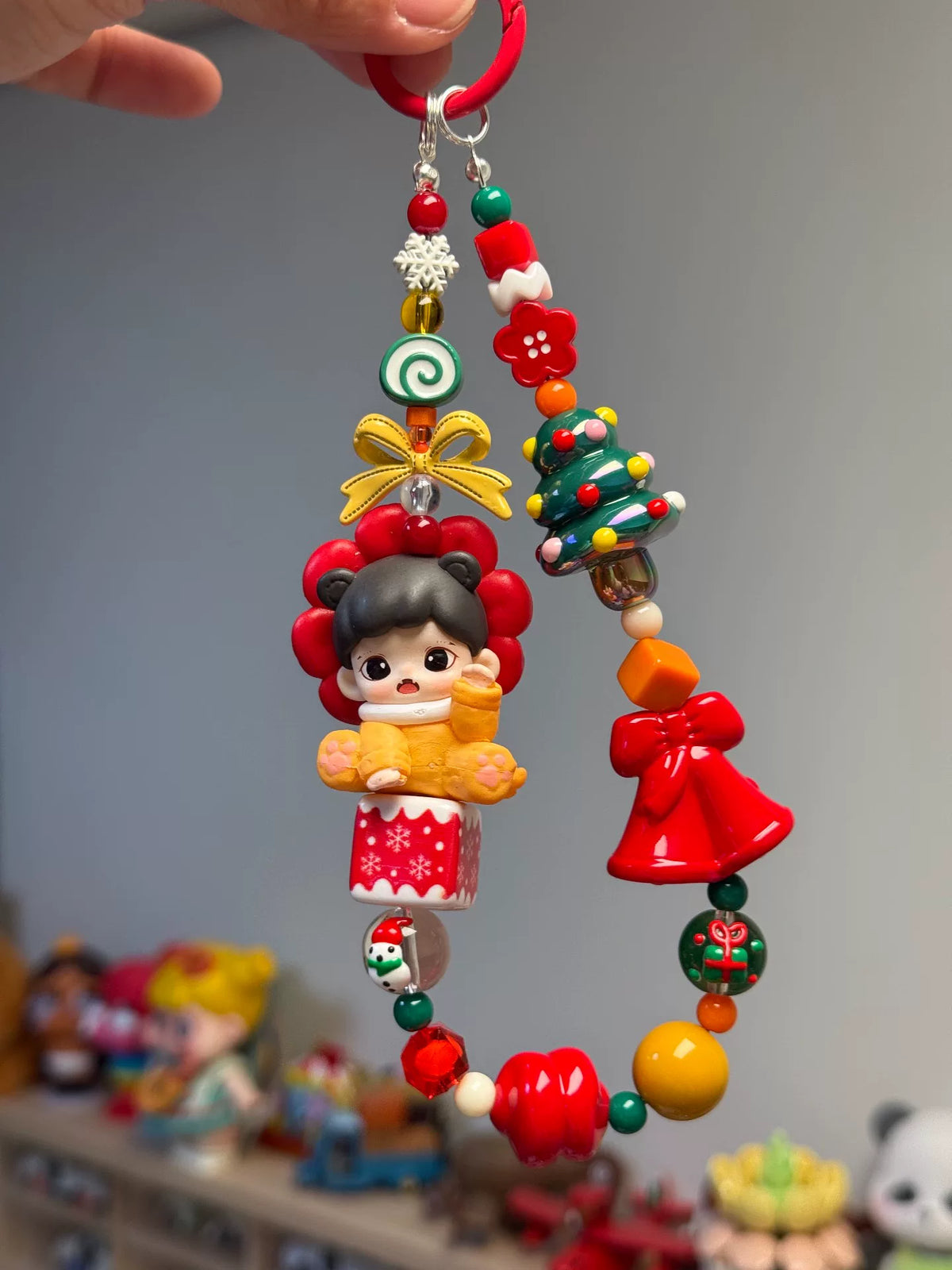 Kerst Zarra Pop Telefoonkoord Sleutelhanger