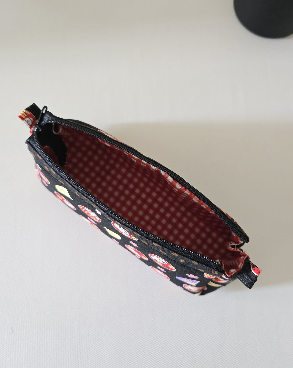 Daruma Toast Pouch with Wristlet Handle