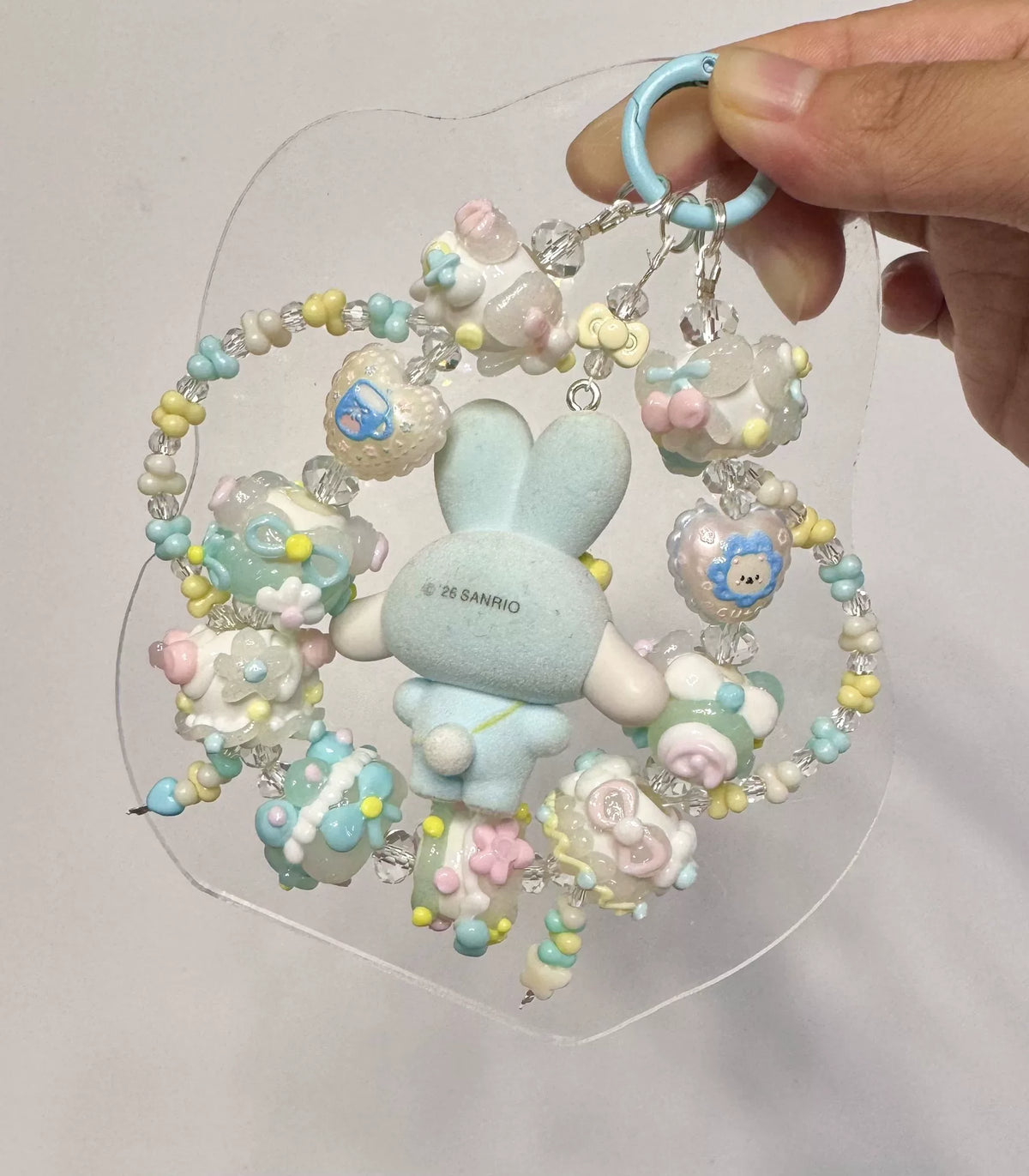 Cinnamoroll Pastel Beaded Phone Bag Charm