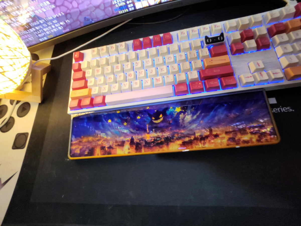 Gengar Keyboard Wrist Rest Glossy Finish
