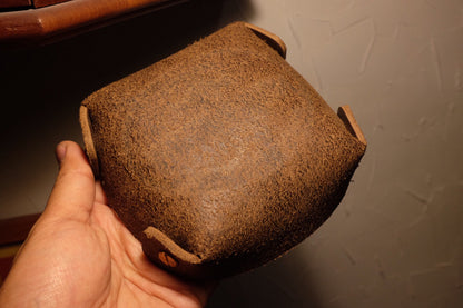 Horween CXL Leather Tray with Brass Rivets