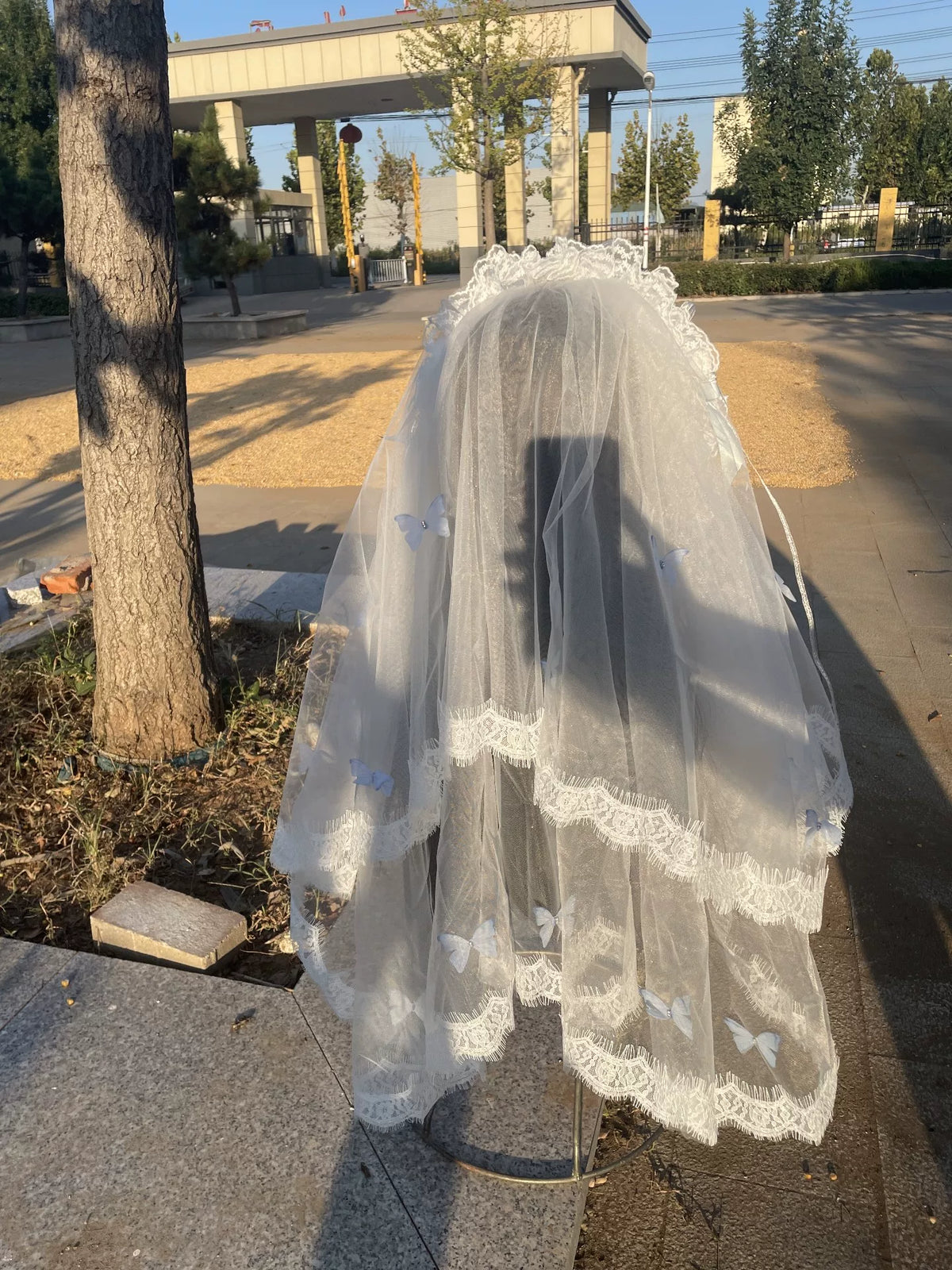 Lolita Lace Headband with Tulle Veil