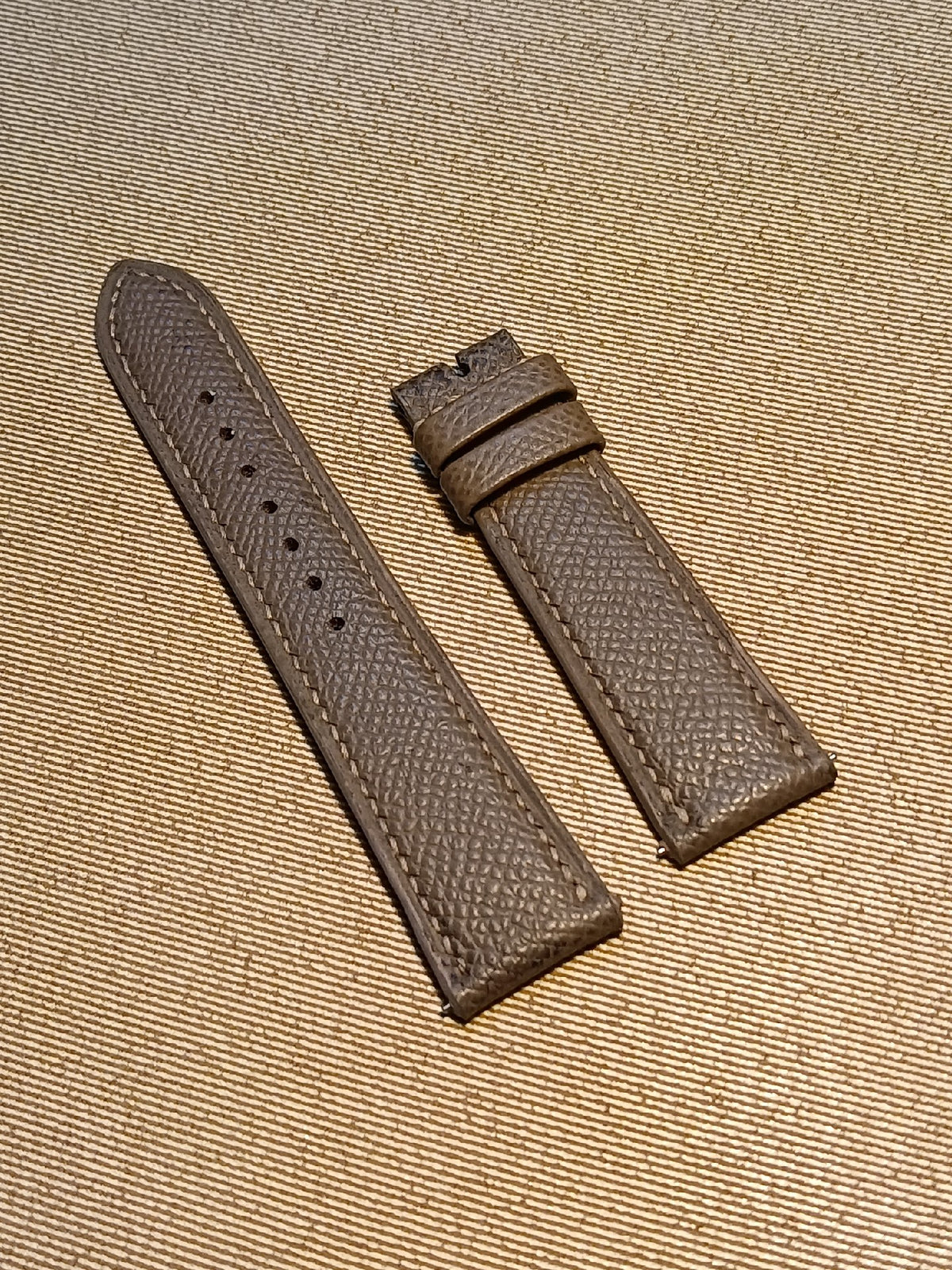 Handmade Leather Watch Strap Pebbled