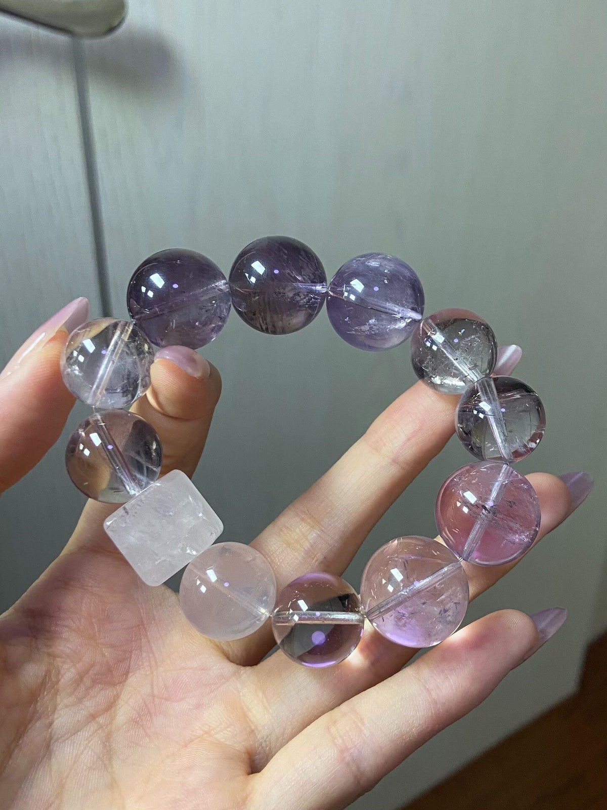Mixed Gemstone Crystal Bead Bracelet