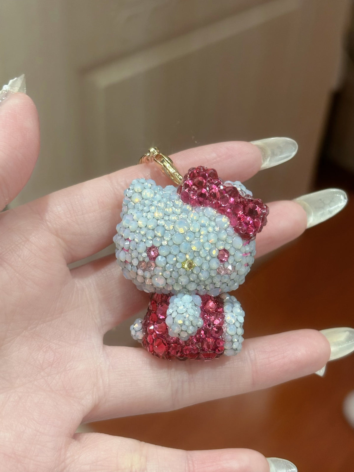 Rhinestone Hello Kitty Pendant Charm