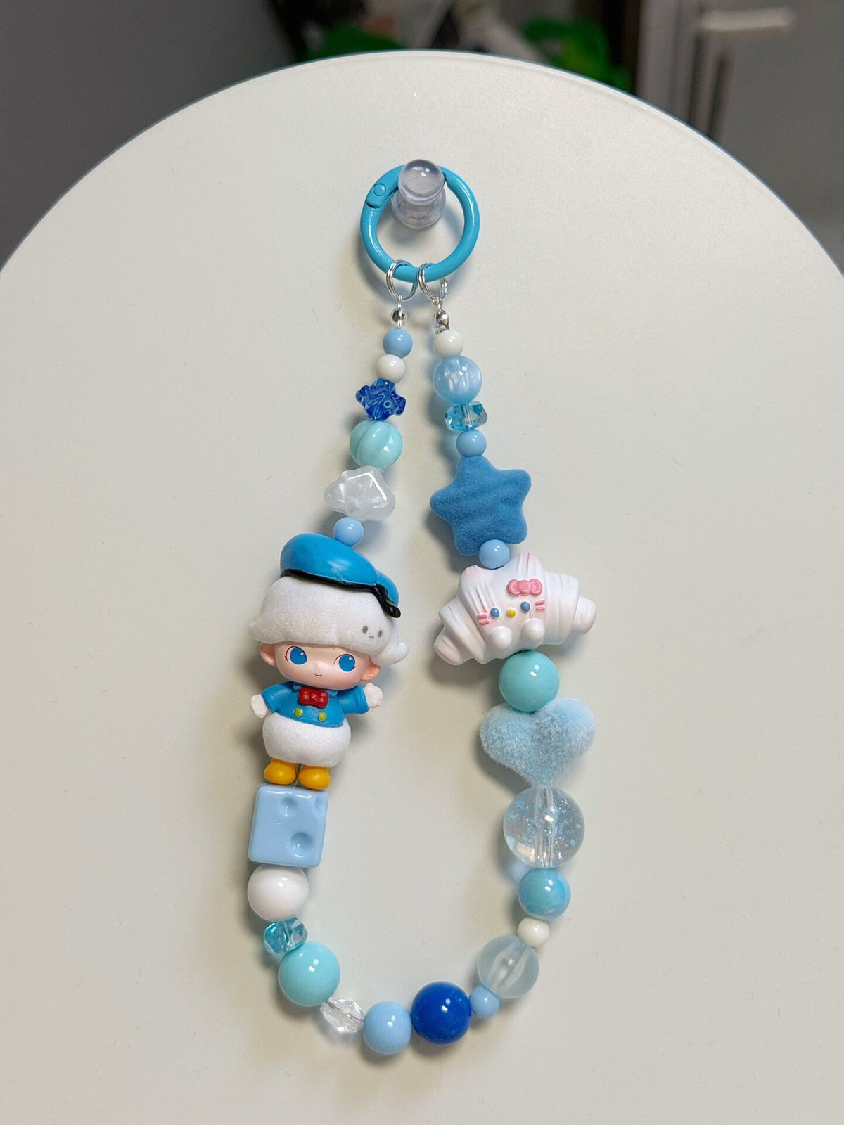 Handmade Beaded Phone Strap Keychain