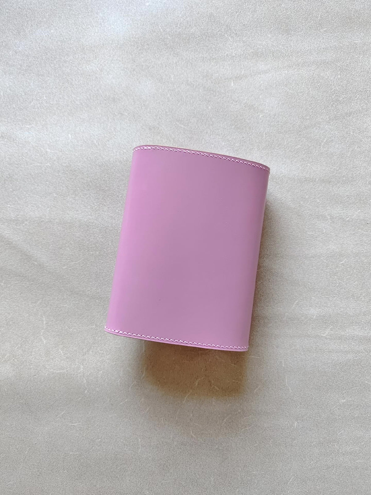 A7 Knox Tri-Fold Planner Pink Bridle Leather