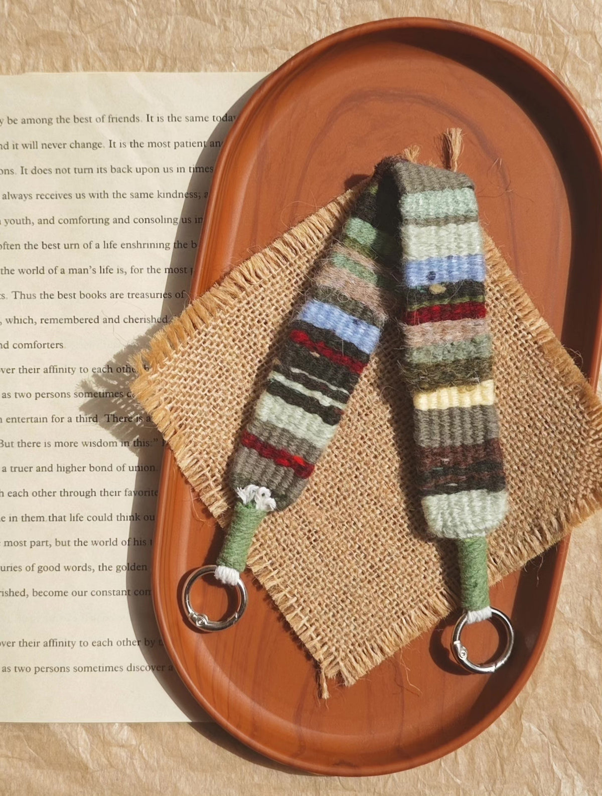 Handwoven Nomad Diary Wrist Strap 30cm