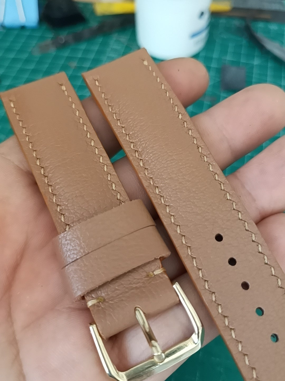 Handmade French Sheepskin Leather Watch Strap