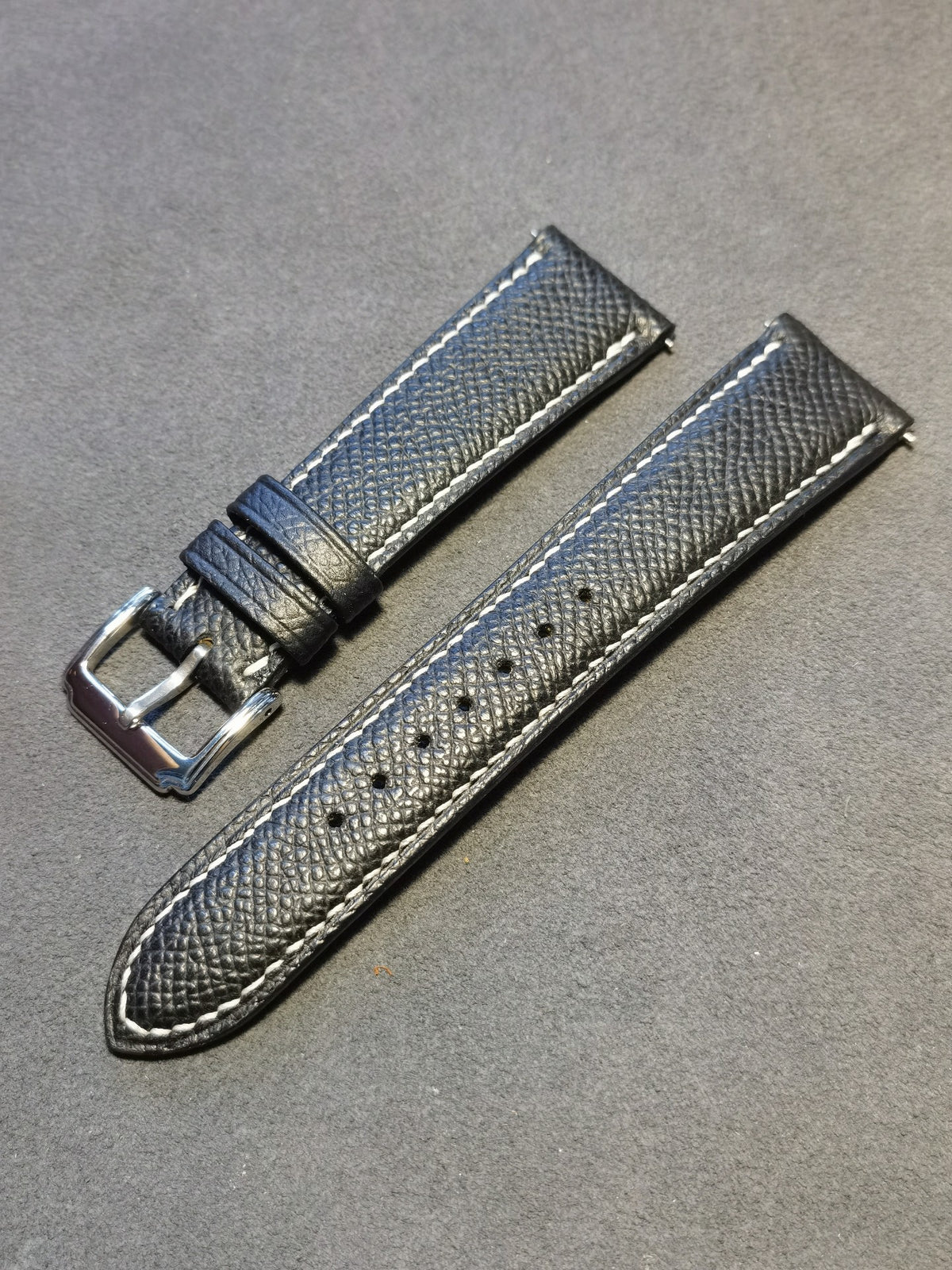 22mm 18mm Embossed Leather Watch Strap