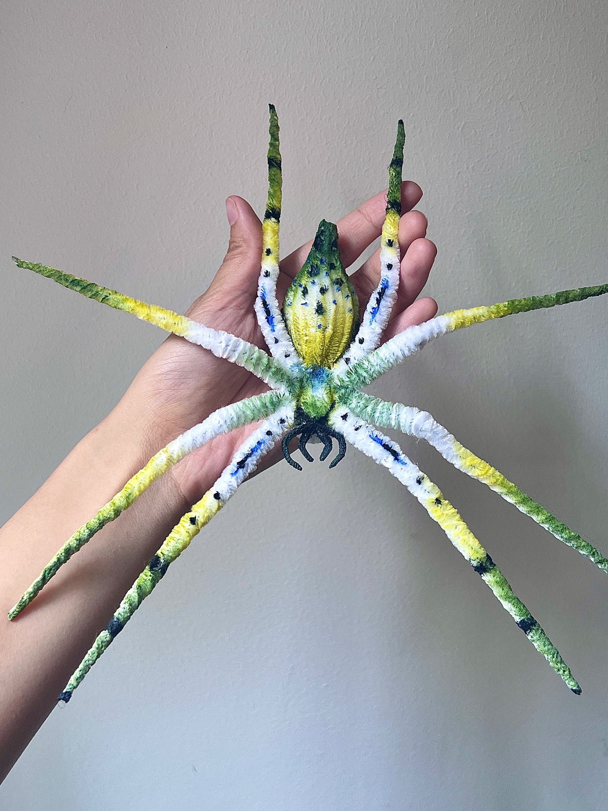 Chenille Stem Spider Plush Poseable