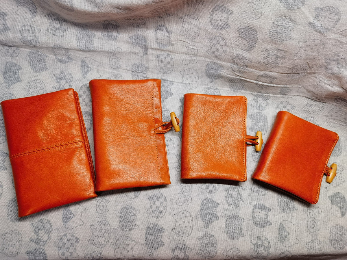 M5 Sheepskin Leather Journal Cover Orange