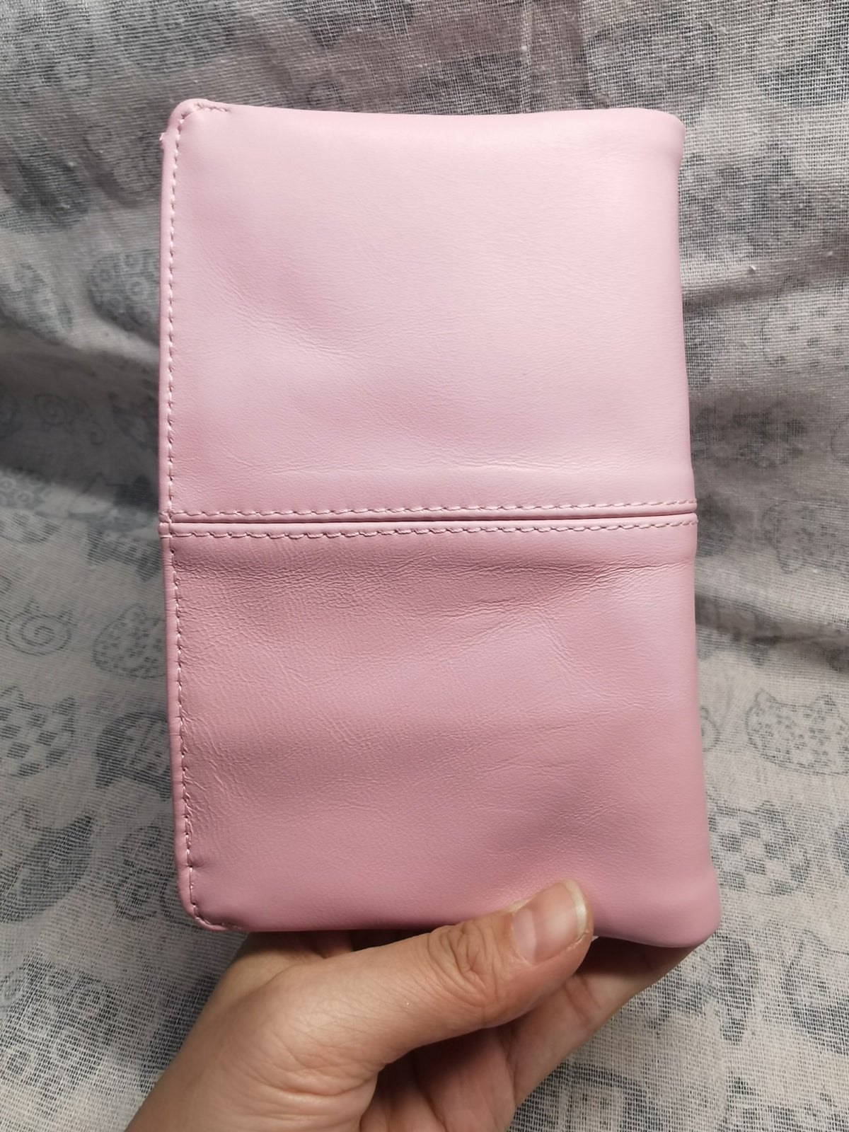 Cherry Pink Sheepskin A6 Ring Binder Notebook