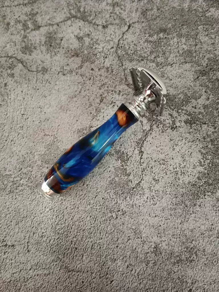 Handcrafted Resin Handle Double Edge Safety Razor