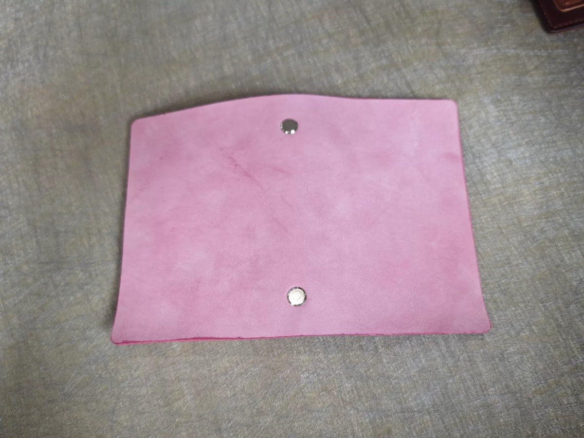 Planner M5 em Couro Rosa com Seis Anéis