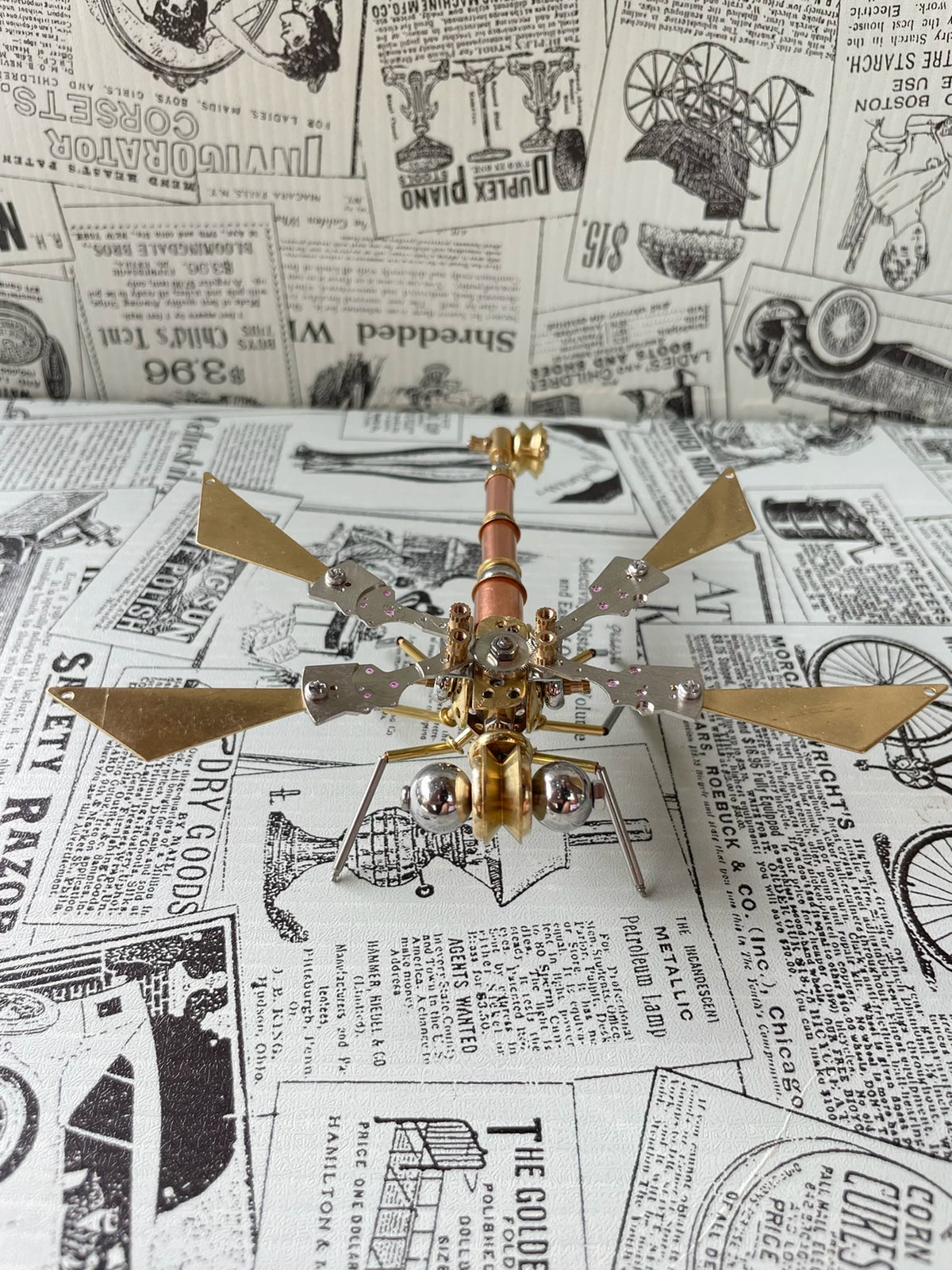 Modello Meccanico Steampunk in Ottone