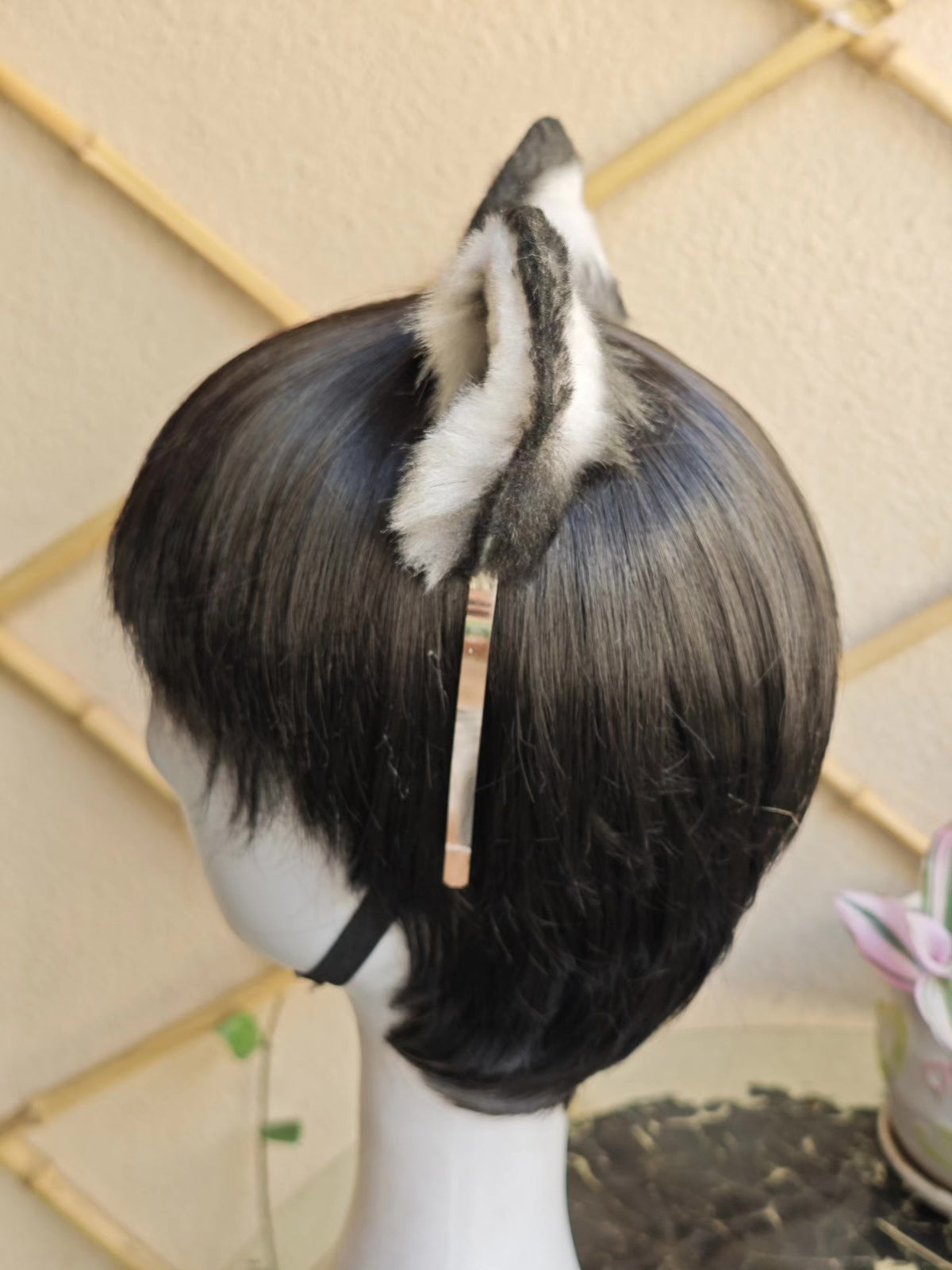 Realistic Snow Leopard Faux Fur Cosplay Ears